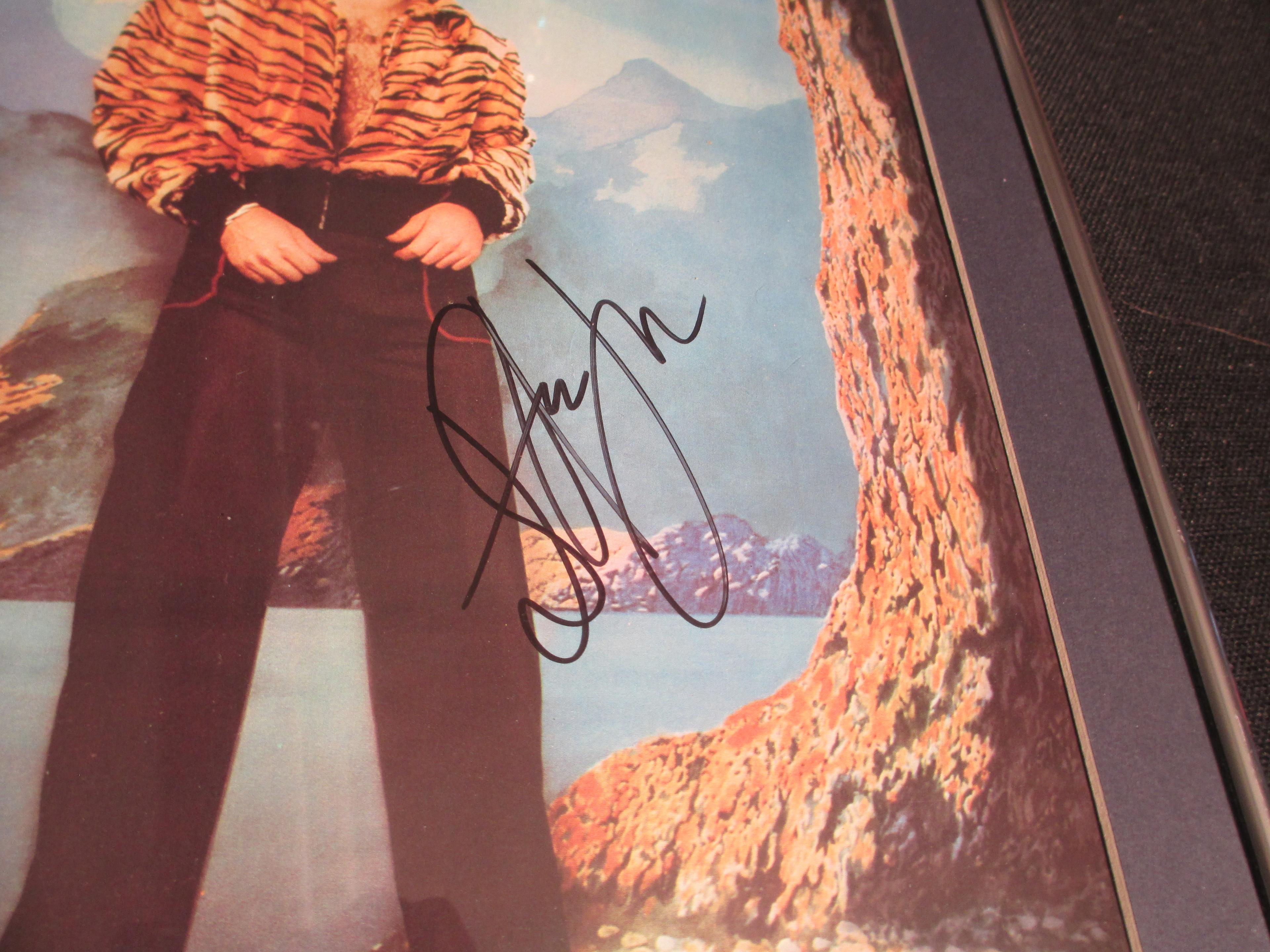 Elton John Autographed 'Caribou' Framed Album Cover