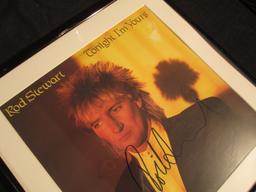 Rod Stewart Autographed 'Tonight I'm Yours' Framed Album Cover