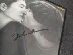 John Lennon/ Yoko Ono Autographed 'Double Fantasy' Framed Album Cover