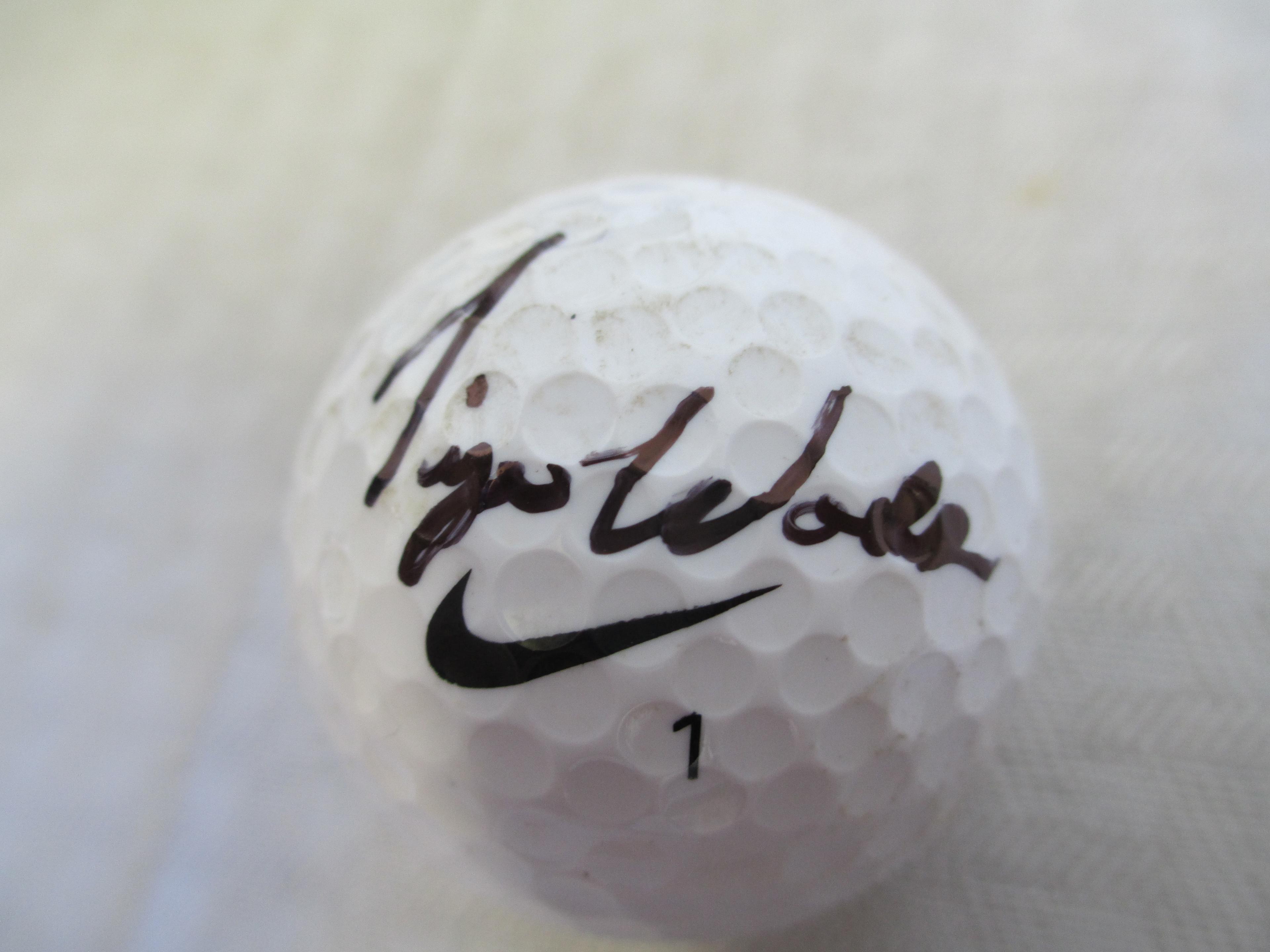 Tiger Woods Autographed Nike Golf Ball