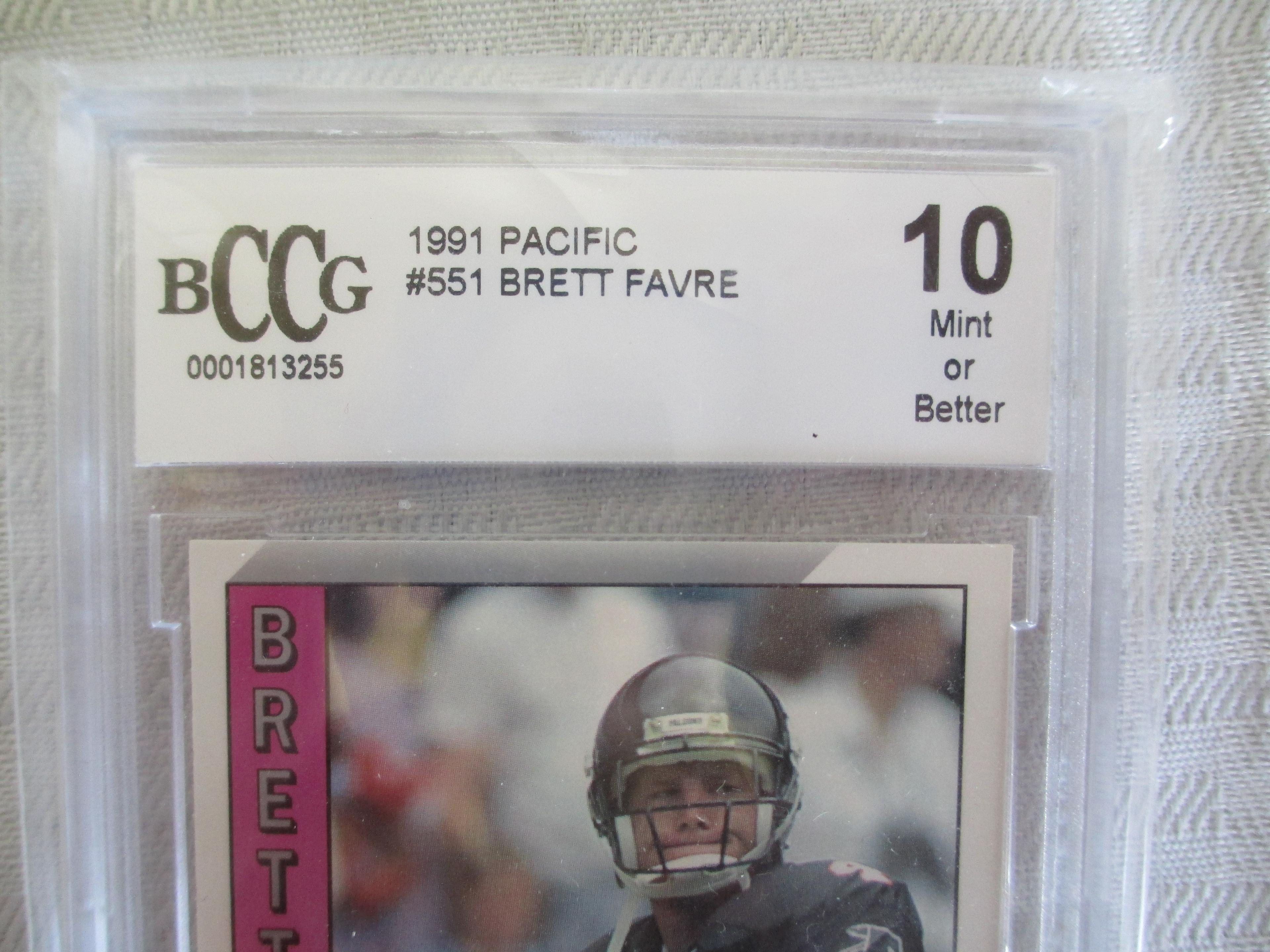 Brett Favre 1991 Pacific #551 Rookie Card BCCG 10