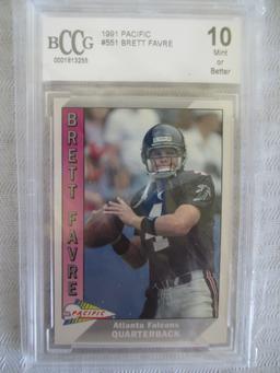 Brett Favre 1991 Pacific #551 Rookie Card BCCG 10