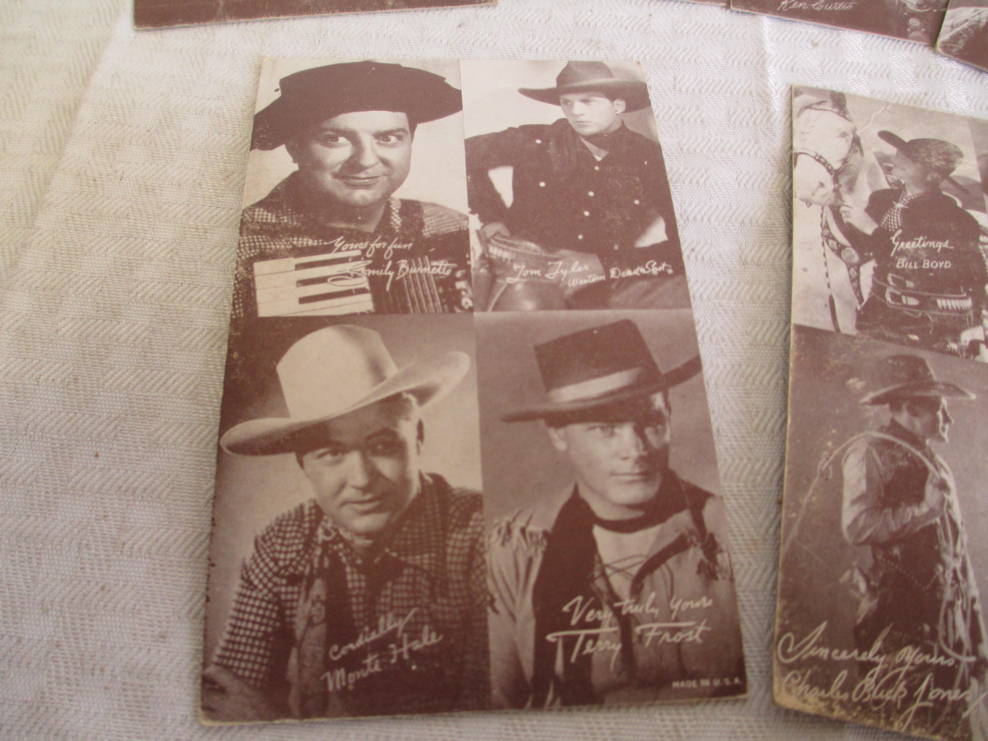 Famous Cowboys Arcade Cards- Lot of 6