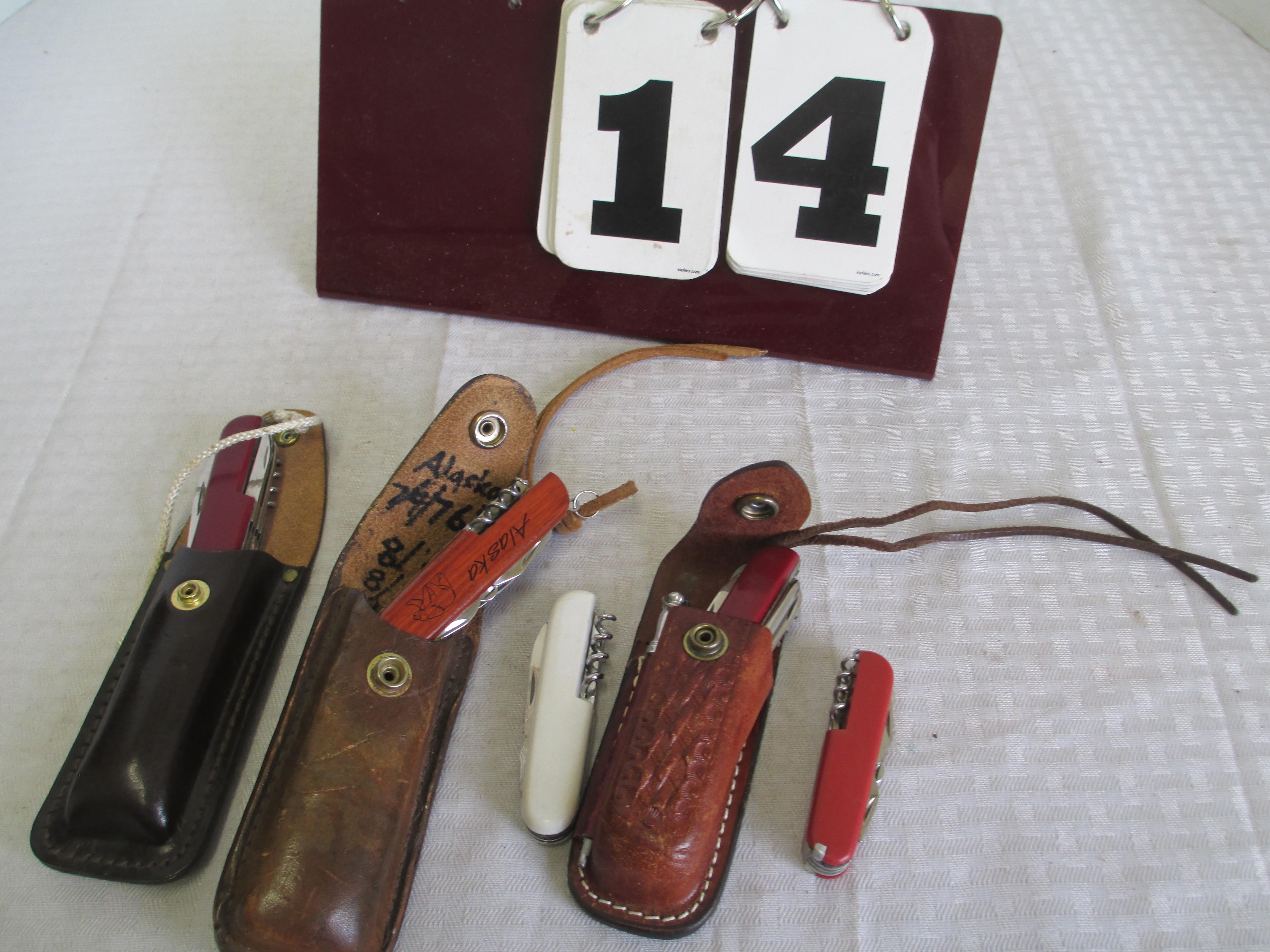 Various Swiss Style Knives- Lot of 5