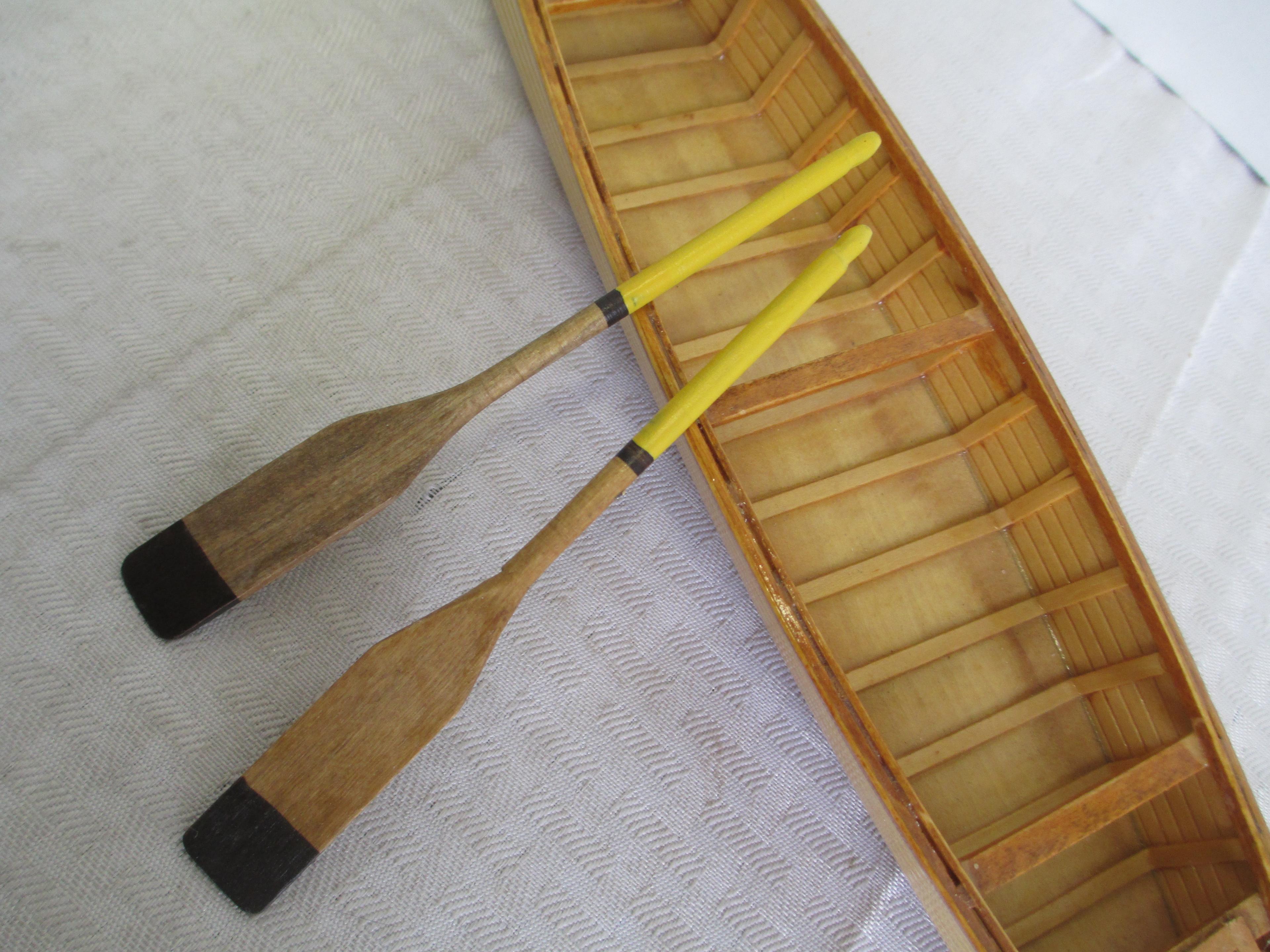 16 inch Handmade Wooden Canoe