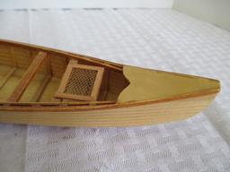 16 inch Handmade Wooden Canoe