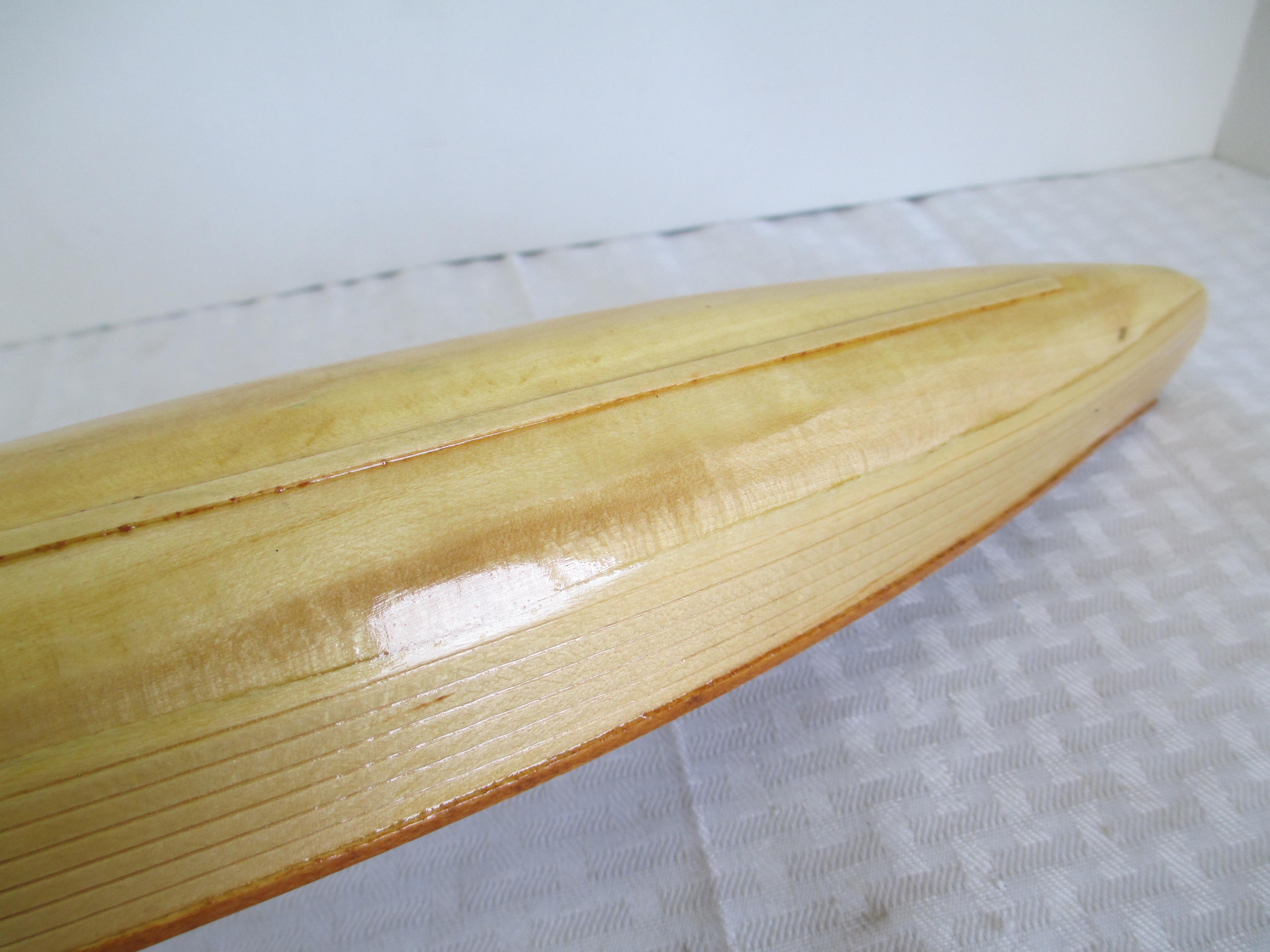 16 inch Handmade Wooden Canoe