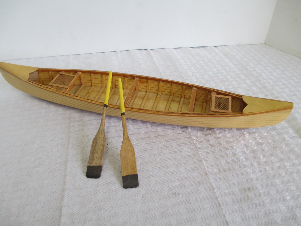 16 inch Handmade Wooden Canoe