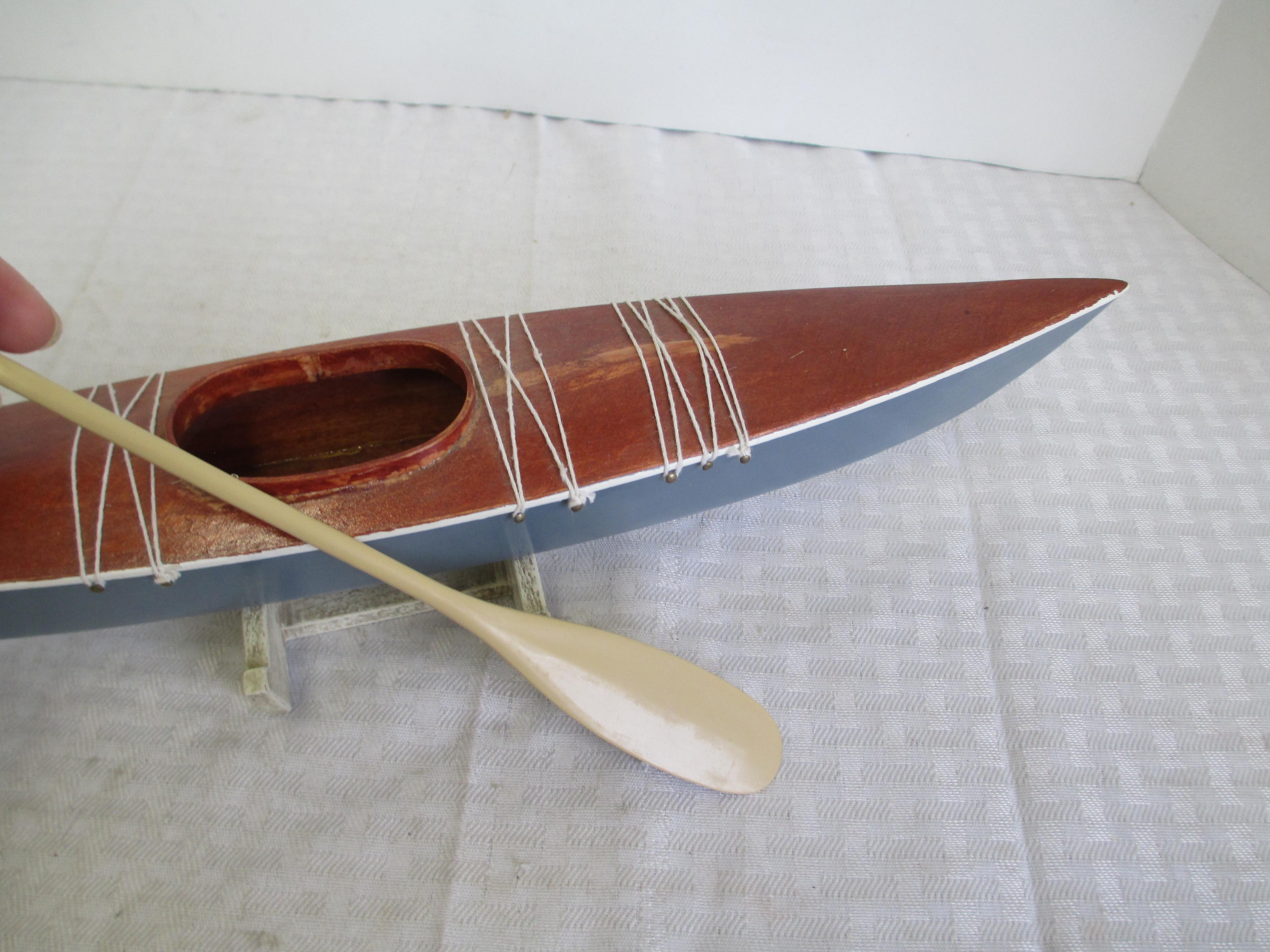 16" Handmade Wooden One Man Kayak