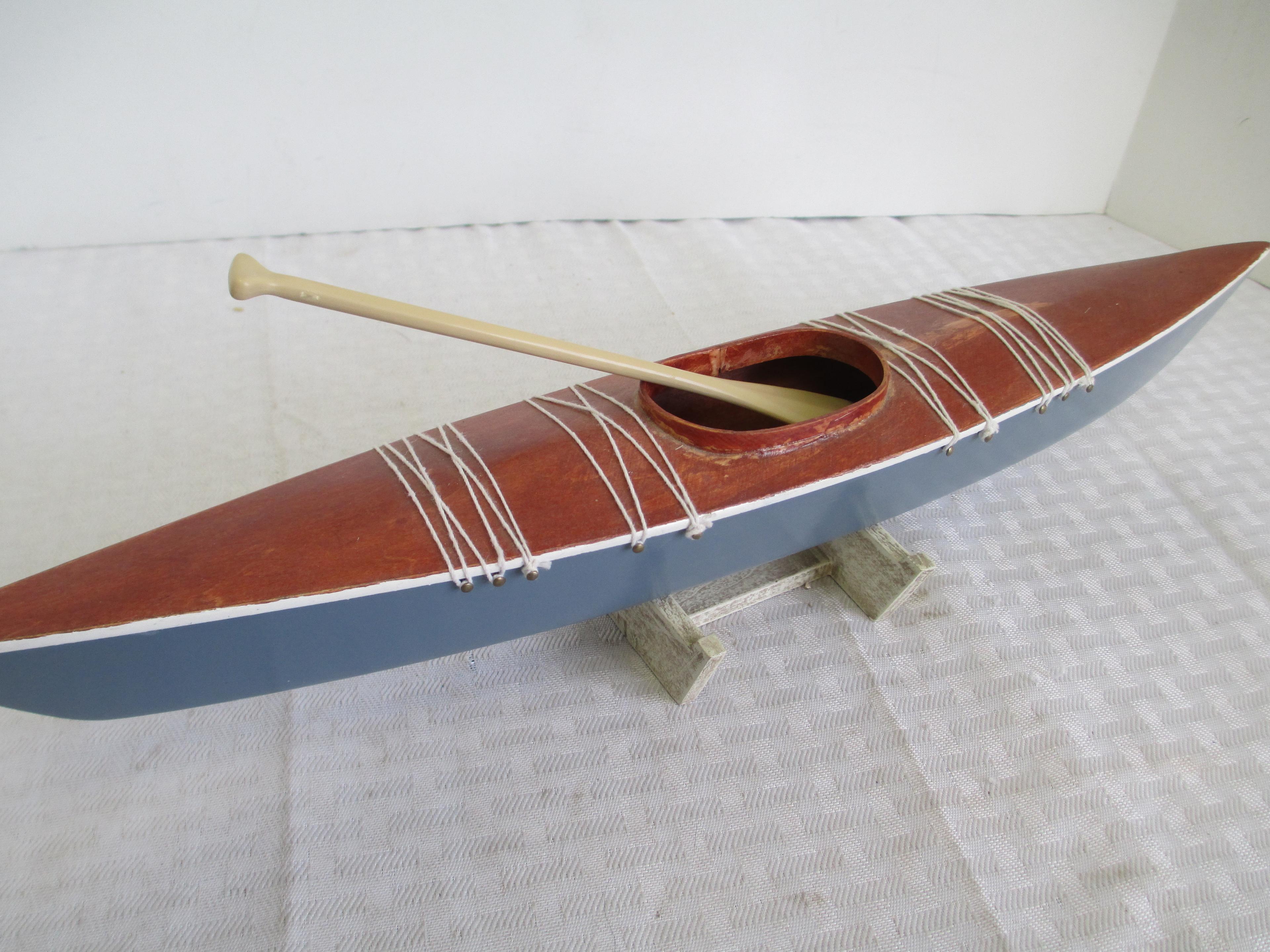 16" Handmade Wooden One Man Kayak