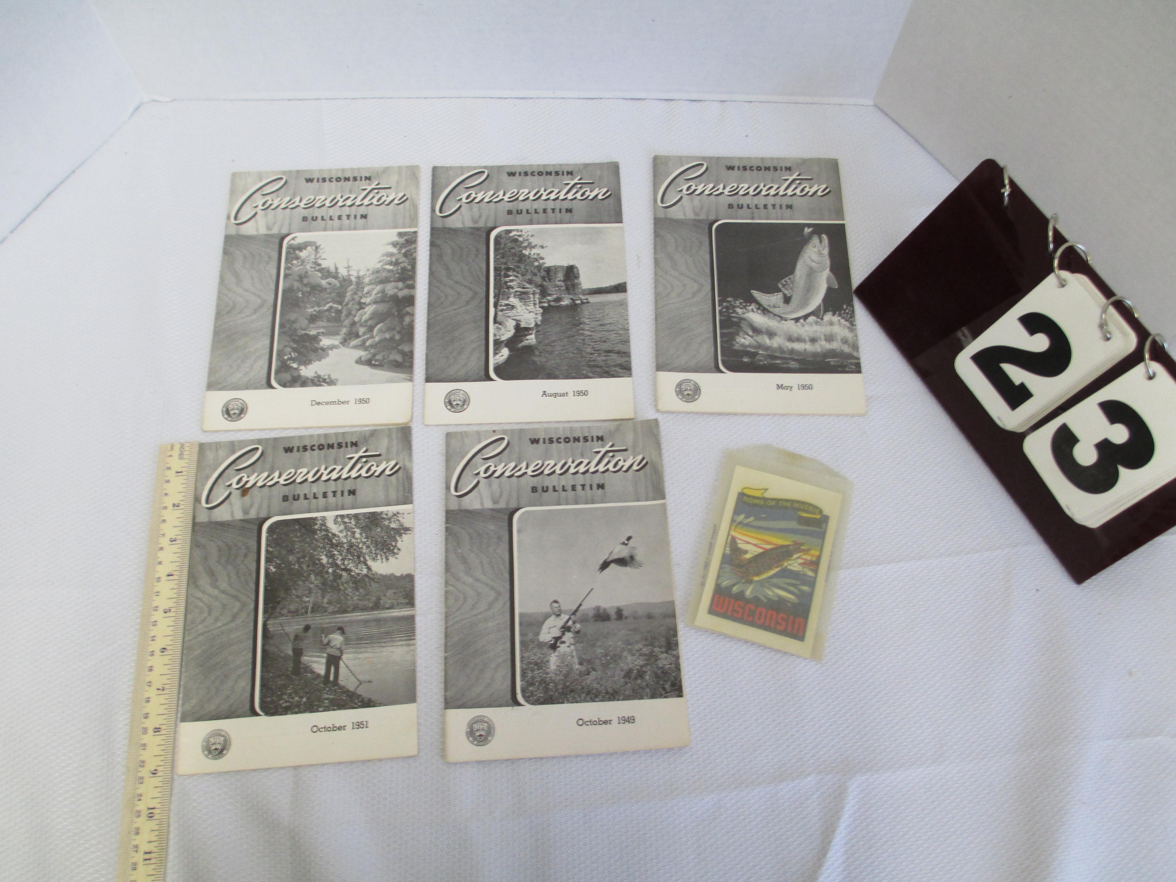 1949-1951 Wisconsin Conservation Bulletins