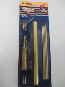 Section 8 Stainless Steel Gun Cleaning Kit- Brass Tone