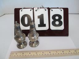 Weighted Sterling Silver Empire Salt & Pepper Shakers