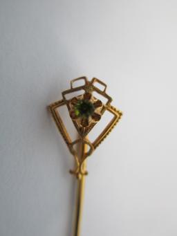 Stunning Victorian 10K Gold Hat Pin