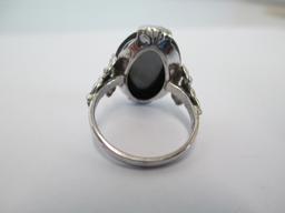 Sterling Silver Hematite Ring