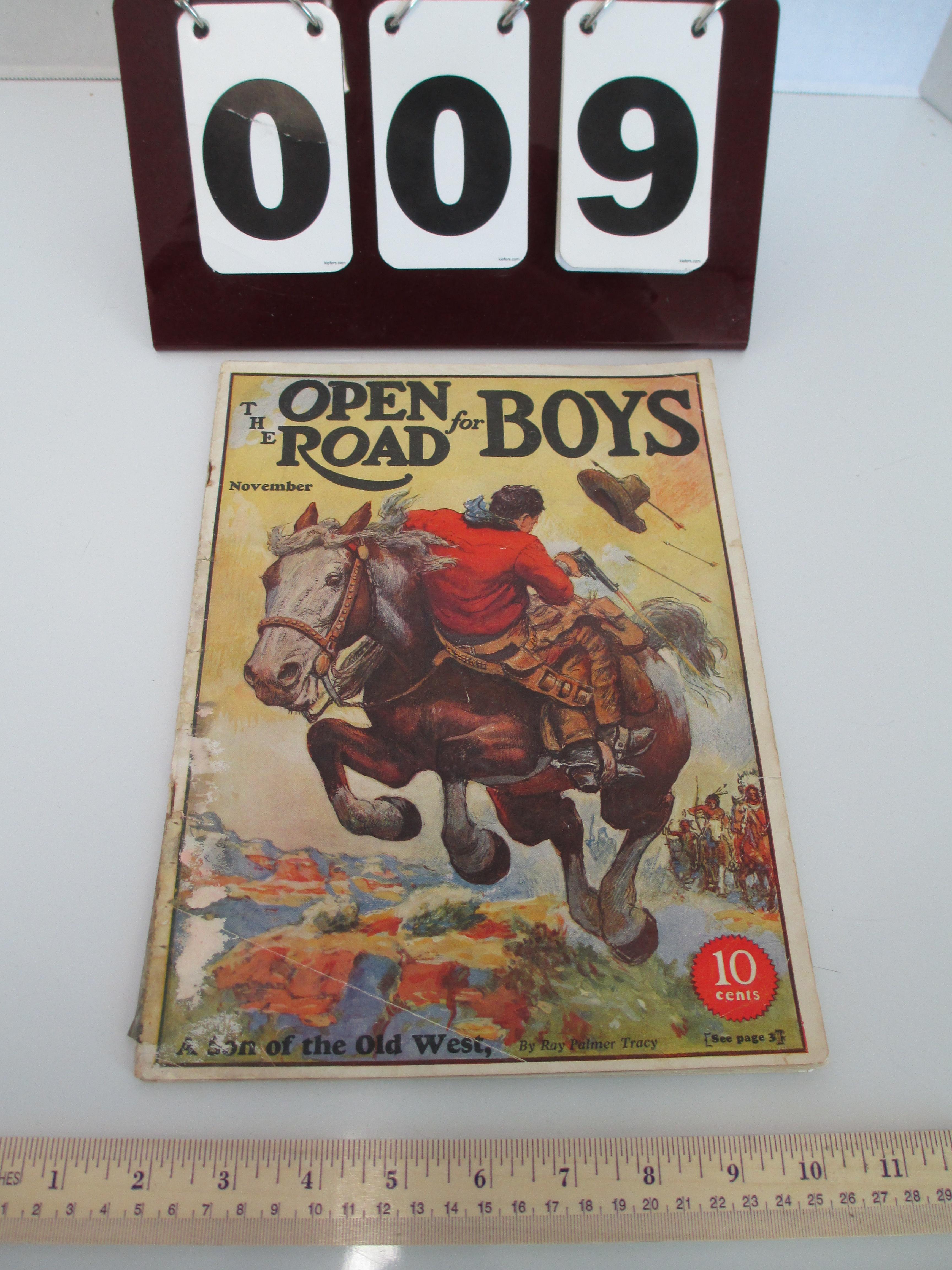 1931 The Open Road for Boys 10 Cent Magazine