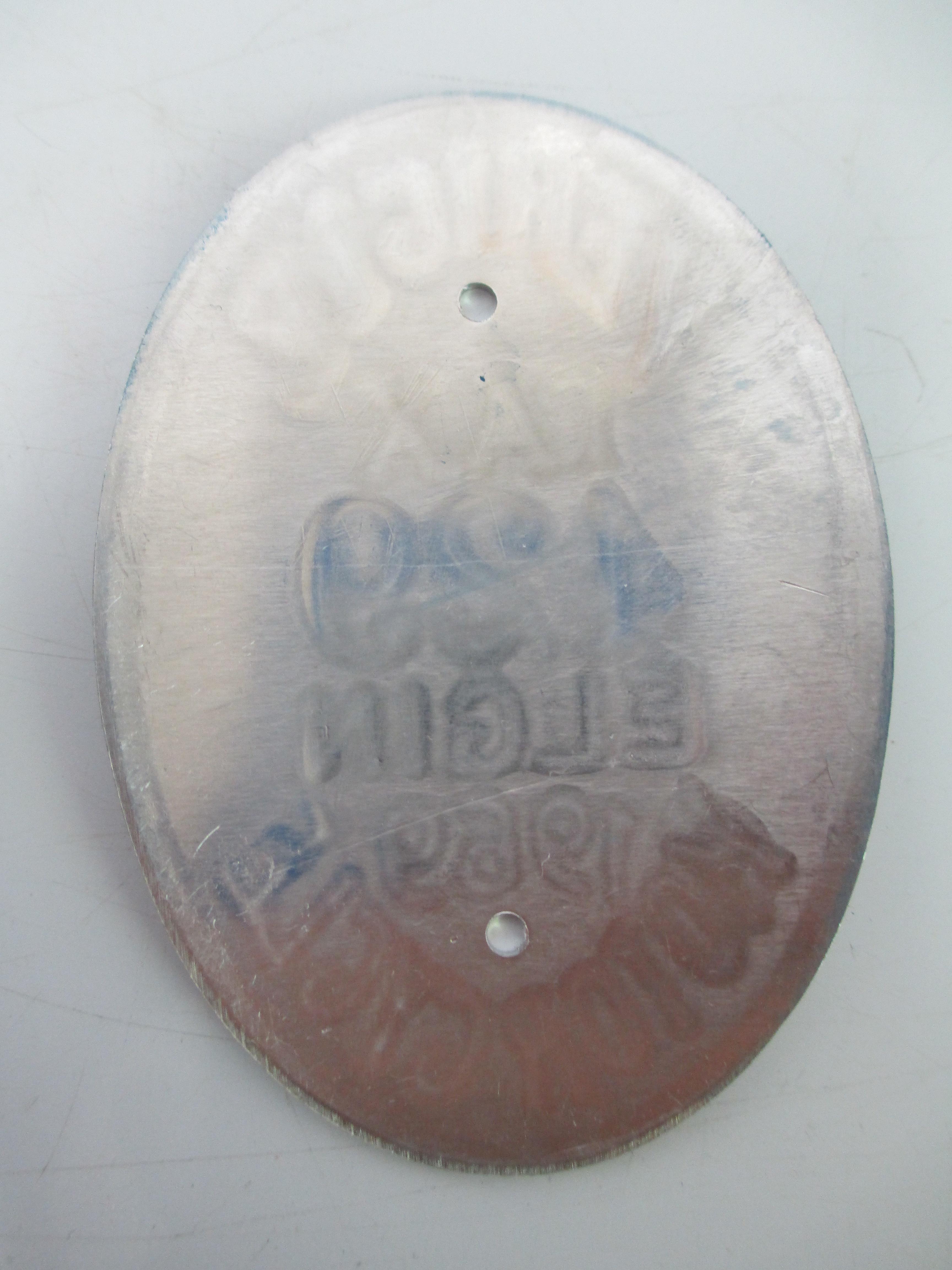 1969 Motorcycle Vehicle Tax Badge (A)