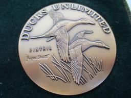 Ducks Unlimited Angus Short Pin Tail Bronze Medallion