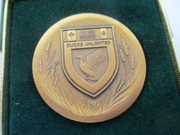Ducks Unlimited Angus Short Pin Tail Bronze Medallion