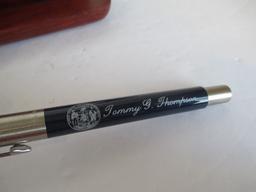 Parker Vector Tommy Thompson Gubernatorial Pen in Rosewood Box