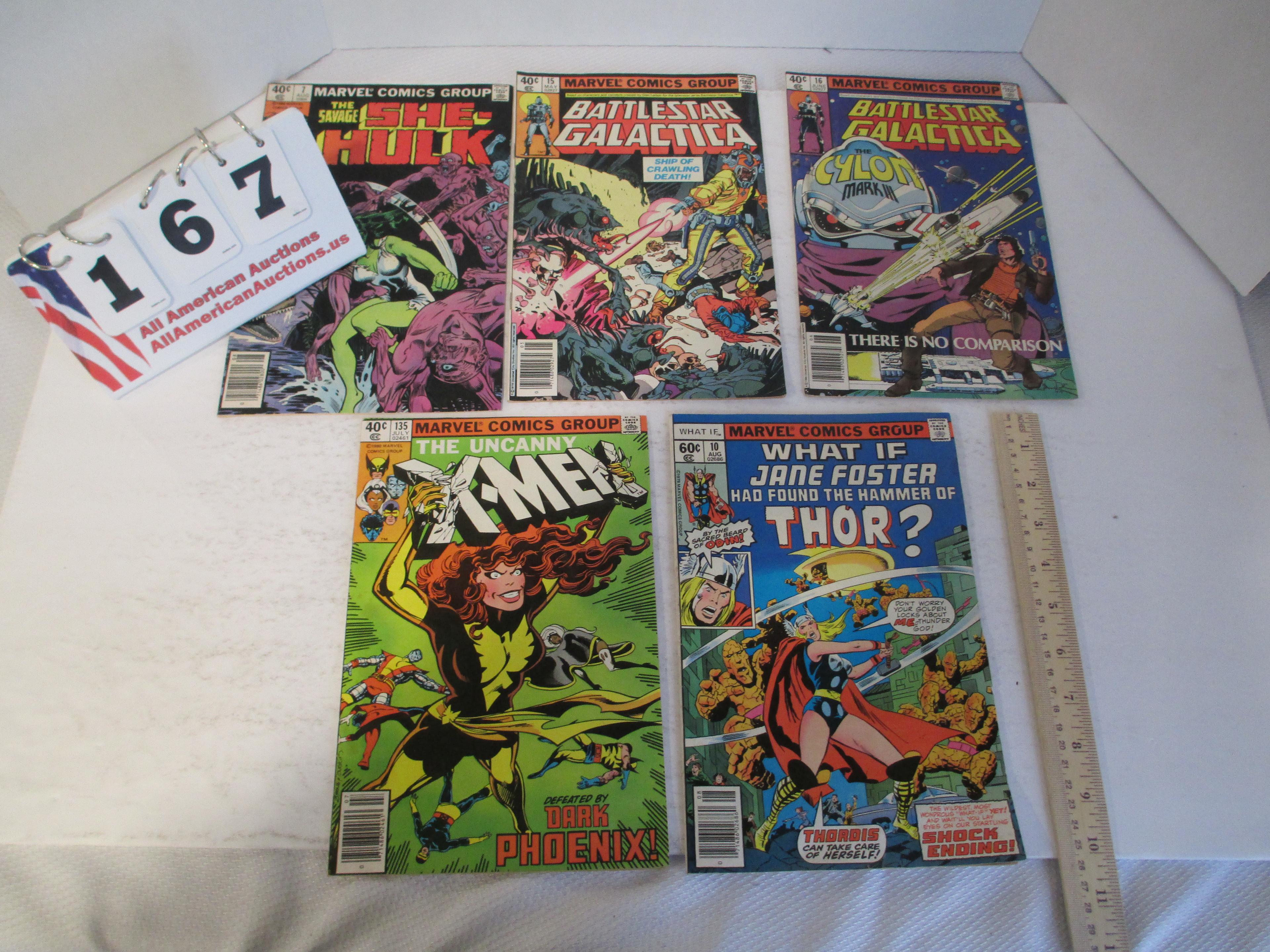 40 Cent & 60 Cent Comics- X-Men, Thor,  Battlestar Galactica (2), She-Hulk