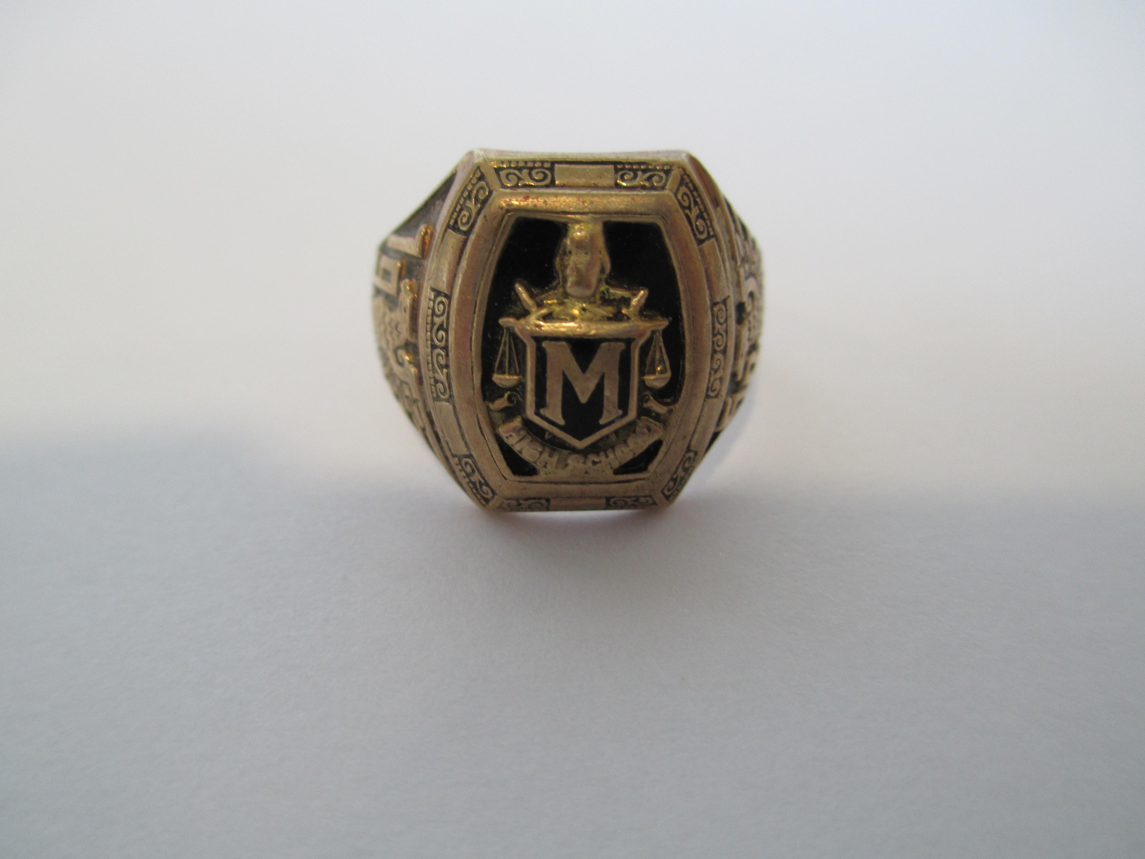 10K Gold 1958 Highschool Class Ring