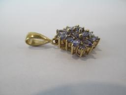 14K Gold Tanzanite Pendant