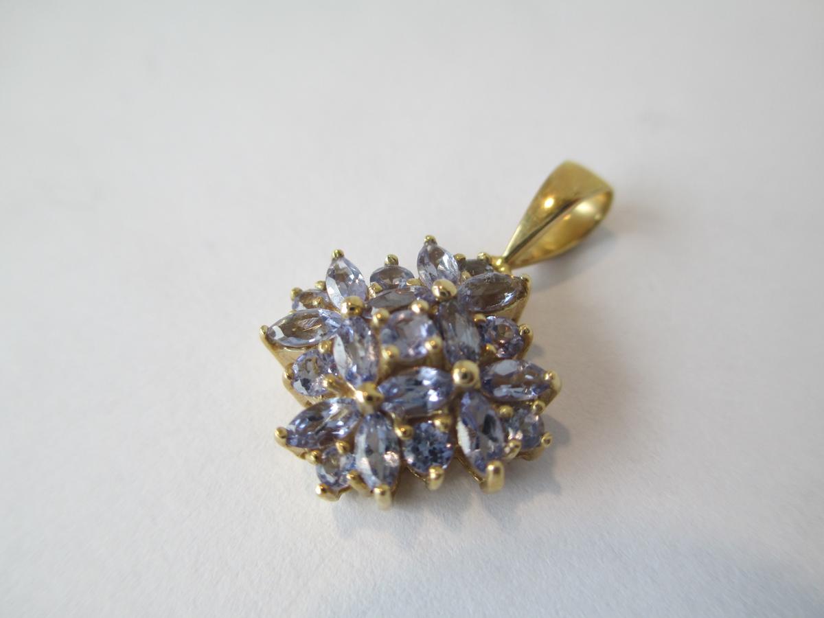 14K Gold Tanzanite Pendant