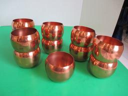 Lot of 11- Coppercraft Guild Copper Cups