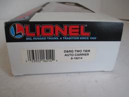 Lionel D&RG Two Tier Auto Carrier