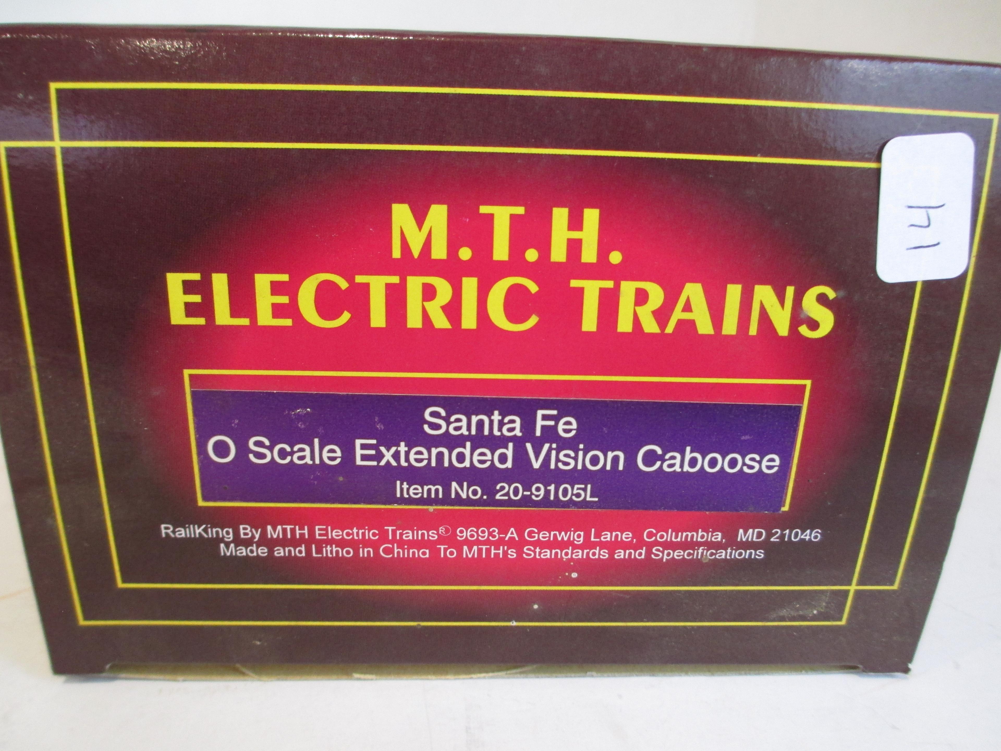 M.T.H. Electric Trains Santa Fe Extended Vision Caboose