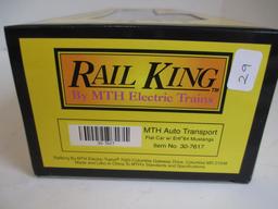 M.T.H. Electric Trains Auto Transport Flat Car W/ERTL '64 Mustangs