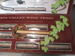 K-Line Electric Trains Napa Valley Wine Train Streamliner Passanger Car Set