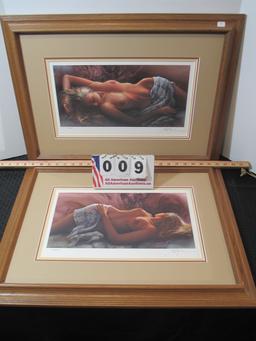 Pair of Signed/Numbered Nude Prints 217/400