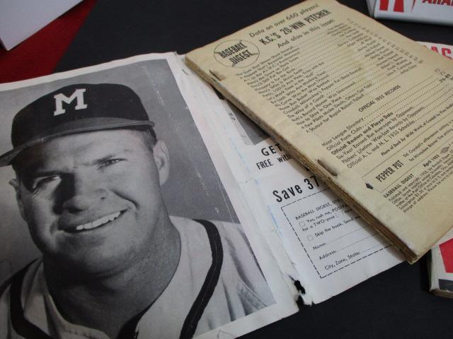 Baseball Digest 1950's Lot of 3