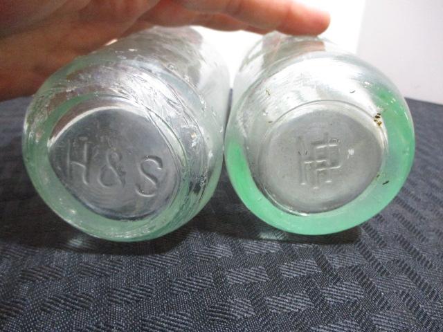 Lot of 4 Embossed Madison, WI. Beverage Co. Bottles