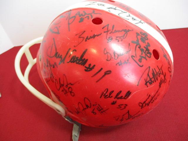 Replica Wisconsin Badgers Autographed Helmet-A