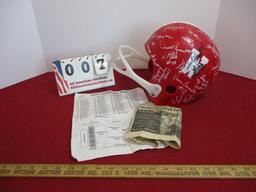 Replica Wisconsin Badgers Autographed Helmet-B