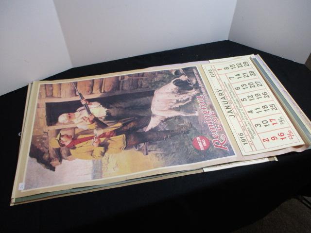 Remington U.M.C. Reproduction Calendars-Lot of 4