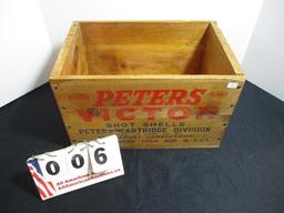Peter's Victor Advertising Crate with Pritzlaff Hardware Stamp