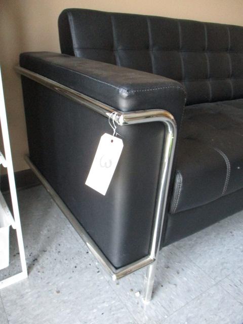 Black & Chrome Sofa