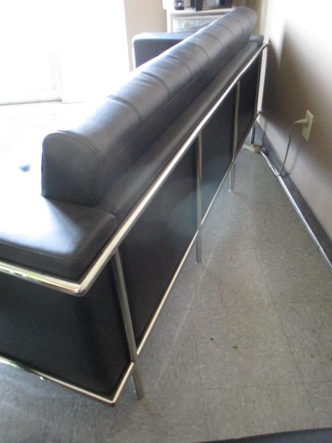 Black & Chrome Sofa