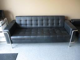 Black & Chrome Sofa