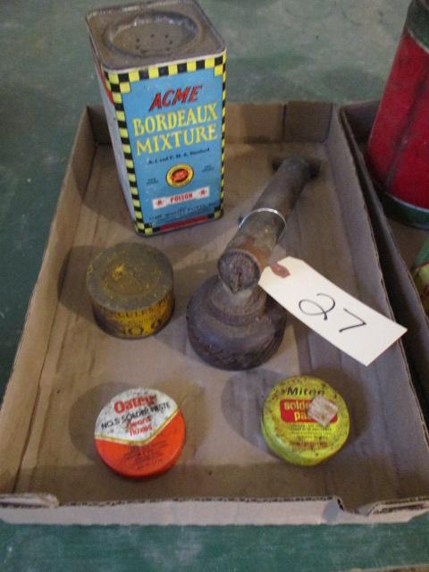 Mixed Vintage Advertising Tins Lot-Poison Tins