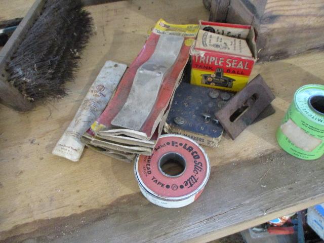 Antique Carpenters Chest + Tools