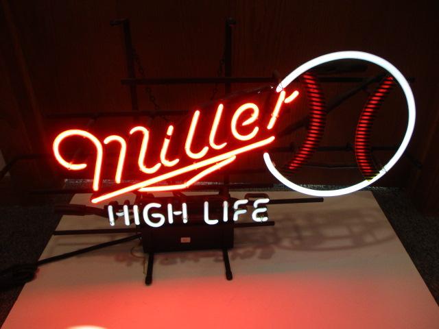 Miller High Life "Baseball" Neon Light