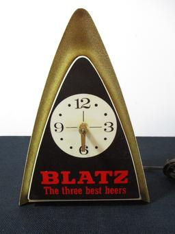 Vintage Blatz Arrow Clock