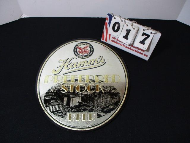 Hamm's Preferred Stock Advertising Mirror