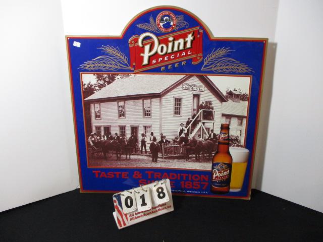 Point Special Beer Tin Advertising Sign