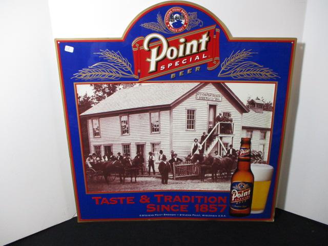 Point Special Beer Tin Advertising Sign